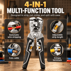 4-in-1 Self-Adjusting Wire Stripper