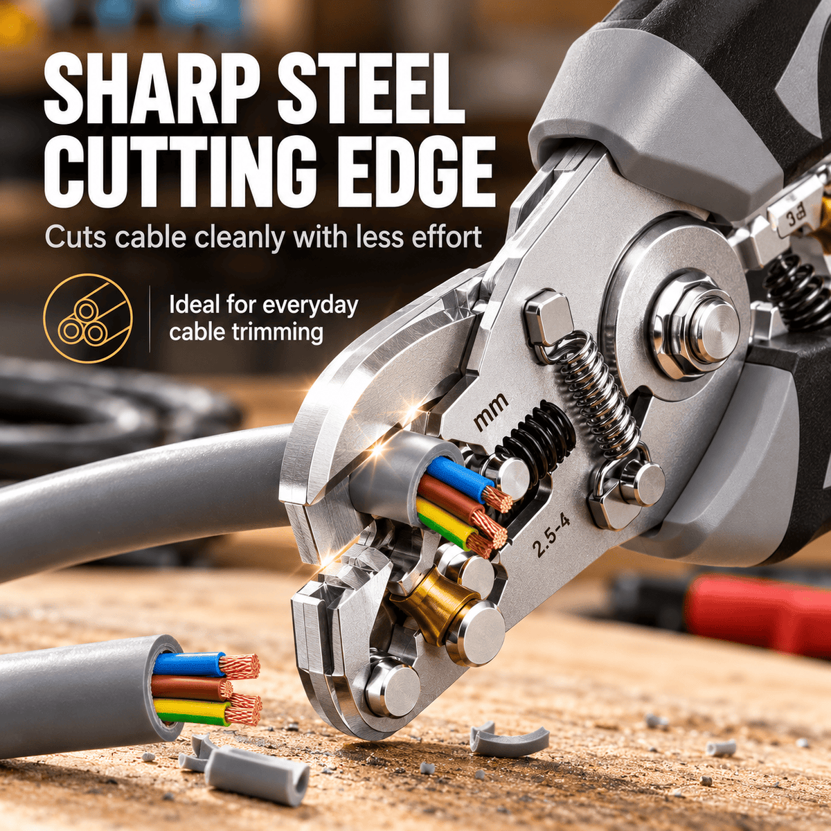 4-in-1 Self-Adjusting Wire Stripper