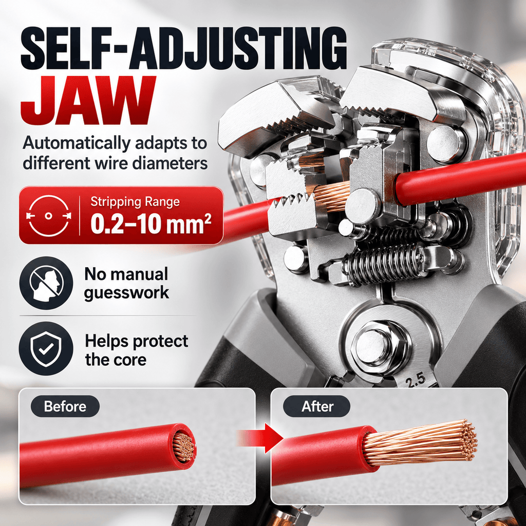 4-in-1 Self-Adjusting Wire Stripper